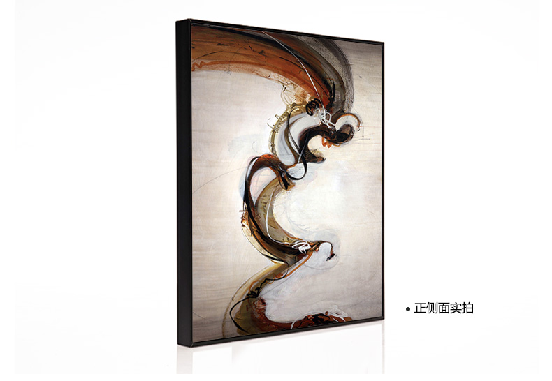 
                                        云图 抽象装饰画北欧现代简约竖版客厅玄关办公室酒店咖啡厅沙发背景墙三联挂画 一套ABC画面 50*70(黑色框)                