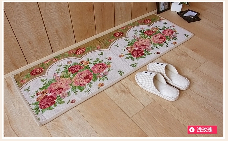 
                                        芦苇 日式田园厨房地垫卧室脚垫入户门垫吸水防滑垫套装 RV-9厨师熊 45*120cm 1条装                