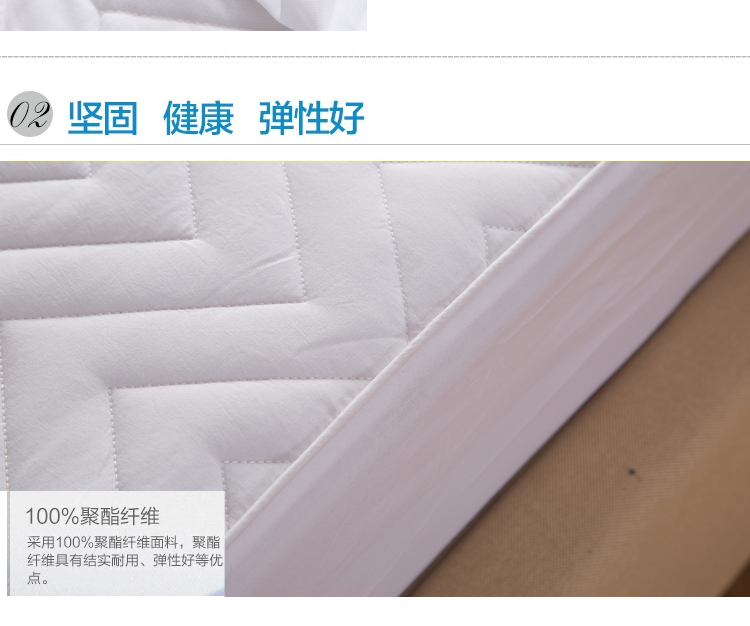 
                                        ROKA/乐宅美家 加厚夹棉床护垫席梦思可水洗保护垫 1.5/1.8米 床笠-灰色 超大双人1.8床                