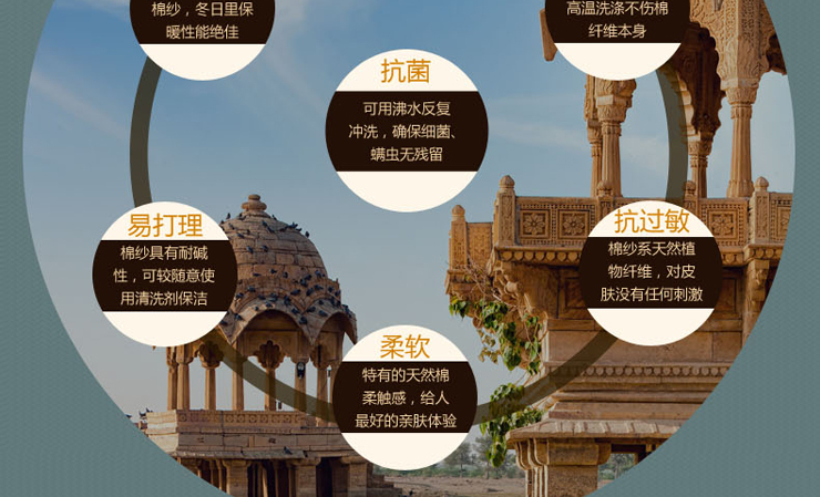 
                                        巴比伦（babylon）进口棉垫厨房卫浴阳台门垫飘窗卧室地垫 棕褐色 450MMx650MM                