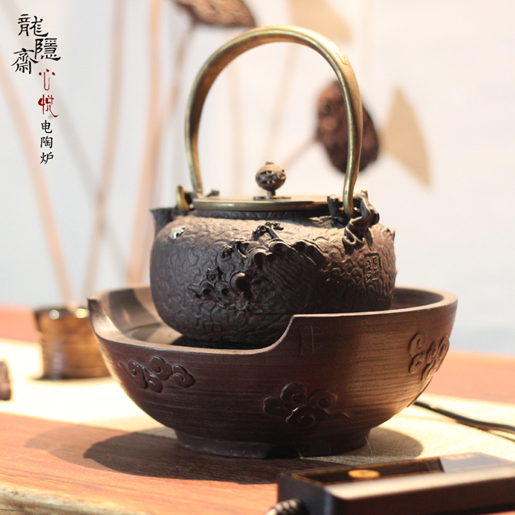 
                                        龙隐斋云龙老岩泥心悦电陶炉烧水煮茶铁壶银壶专用电磁茶炉                 