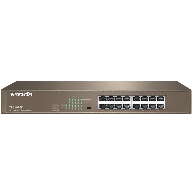 腾达（Tenda）TEG1016D 新16口千兆桌面型...