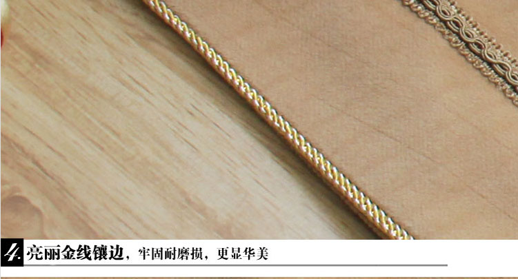 
                                        月和家思  欧式桌旗桌布布艺餐桌布茶几旗床旗 新金框 30*180cm桌旗                