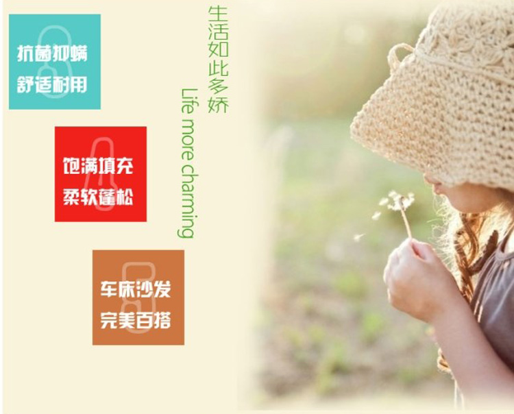 优棉尚臣 高级锻条纯棉抱枕芯靠垫芯