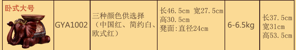 
                                                                                得美莱斯 换鞋凳摆件 客厅大象摆件创意装饰家居饰品摆设工艺礼品结婚礼物乔迁新居开业送礼招财摆件 站立加大号欧式红(鼻子向上)                