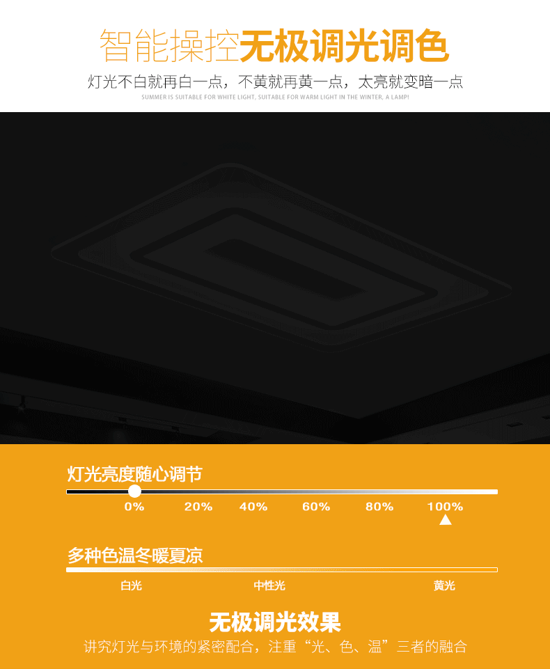 灯饰照明 吸顶灯 智在 智在 客厅灯具吸顶灯led卧室灯超薄长方形大厅
