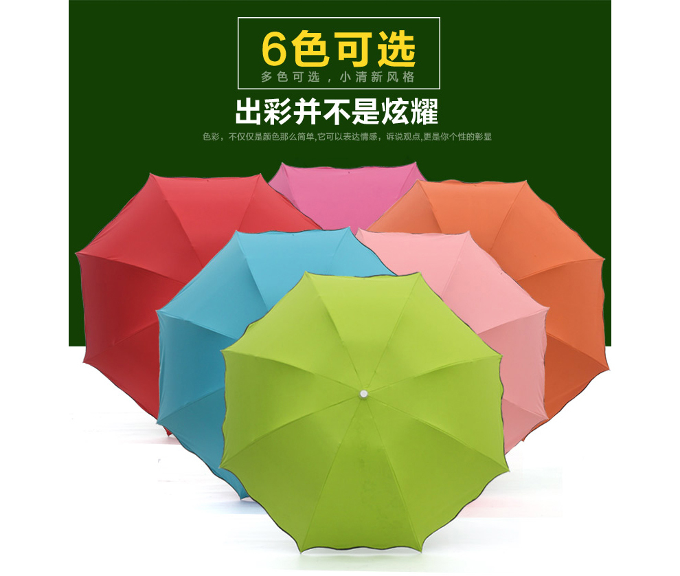 
                                        韩国遇水开花晴雨伞两用折叠创意女太阳伞防紫外线小黑伞轻巧遮阳伞防晒黑胶情人节礼物 升级加厚零透光  俏丽粉                