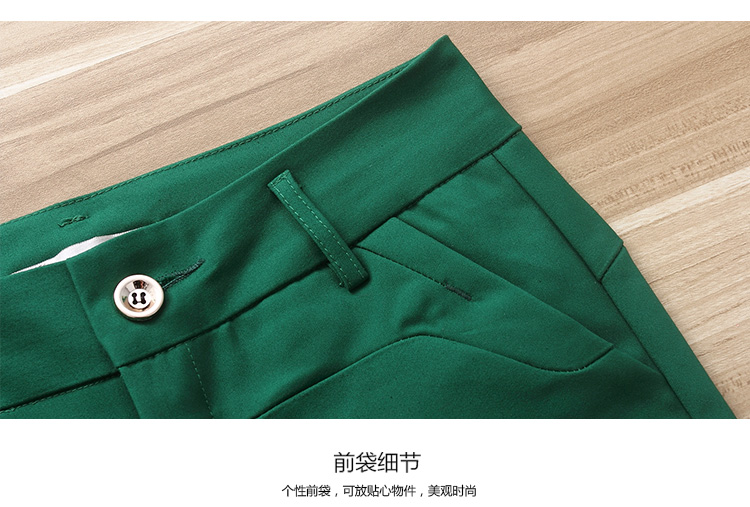 雪艾诗2015秋季新款韩版时尚修身铅笔裤显瘦小脚休闲裤女K10018 深蓝 S