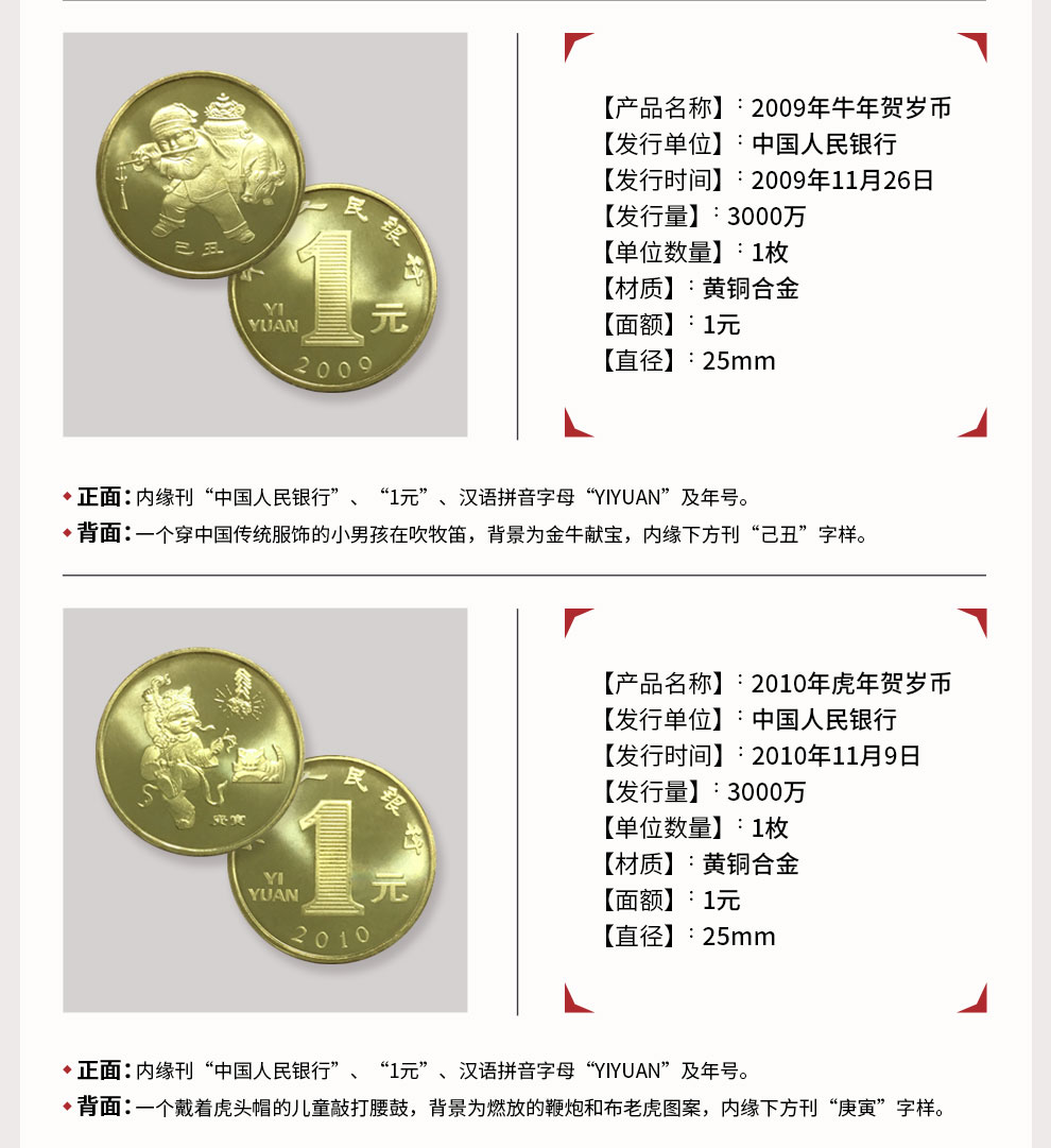 5，光泉藏品 2003-2014年十二生肖紀唸幣大全套一輪生肖幣12生肖幣 2010年虎年