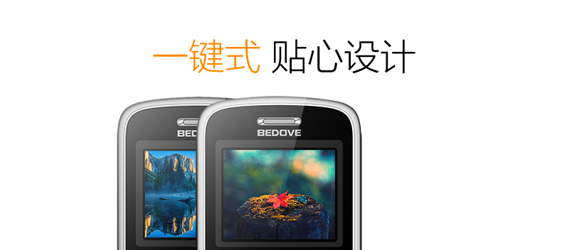 贝多芬（BEDOVE）A181 移动/联通2G老人手机 黑色