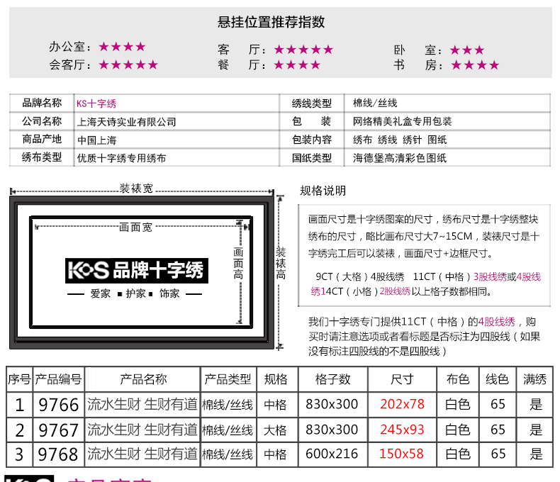 
                                        KS十字绣官方旗舰店客厅新款大画1.6米2.2米金色年华金色富锦大幅 9288金色年华全景220X80CM用三股棉线绣                