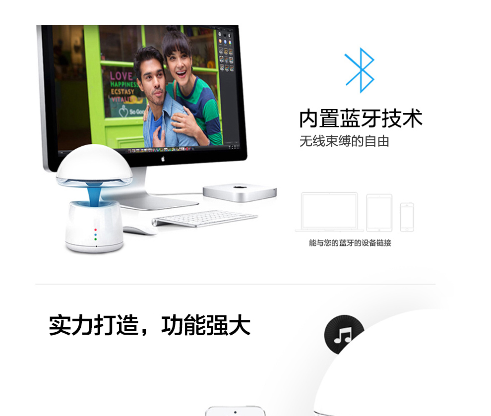 
                                        创意家居阿拉神灯 智能音响台灯 带蓝牙音箱 闹钟 情人节礼物送男生女生 蓝色                