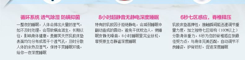 
                                        麦娜芙天然乳胶床垫 泰国进口85D软硬适中 可定制折叠榻榻米单双人床垫子 7.5cm厚 180cm*200cm                