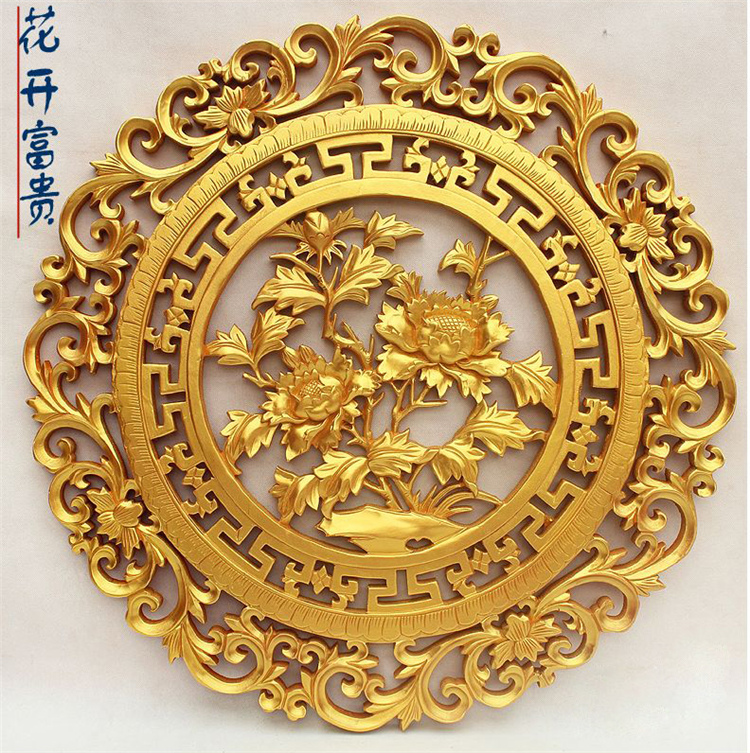 
                                                                                罗诗玛诺 东阳木雕挂屏麒麟挂件工艺品 乔迁搬家礼品壁挂中式玄关家居装饰品 客厅茶室圆形木雕挂屏 麒麟祥瑞                