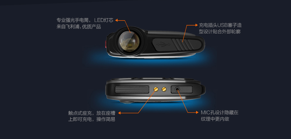 东信欧蓓（OBOOY）EA508 移动/联通2G老人手机 铁灰色