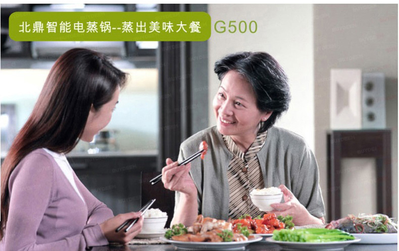 北鼎(BUYDEEM)  蒸、炖、消毒三功能一体智能触控电蒸锅 G500【京东配送】