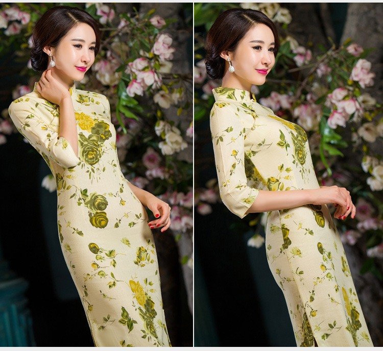 In accordance with the product 2015 ethnic still fall inside the reconstructed in the thin cuff Sau San video larger improved linen long skirt qipao garden XL Photo, prices, brand platters! The elections are supplied in the national character of distribution, so action, buy now enjoy more preferential! As soon as possible.
