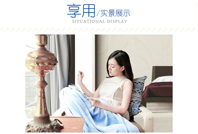 【御棉堂】法兰绒办公室午睡毯 珊瑚绒毯子毛毯盖毯午休毯 婴儿盖毯 车用毯 沙发毯 红色枫叶 127*178cm