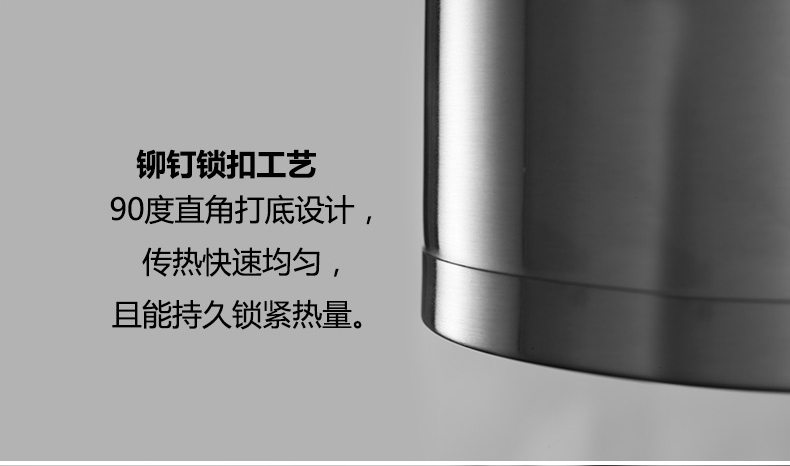 徳世朗不锈钢奶锅迷你小汤锅复底煮粥煮面锅具德国工艺DSL-M030