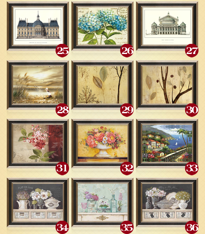 
                                                            电箱遮挡画欧式配电箱电表箱装饰画推拉挂画壁画 七彩象 50*40(内径40*30)                