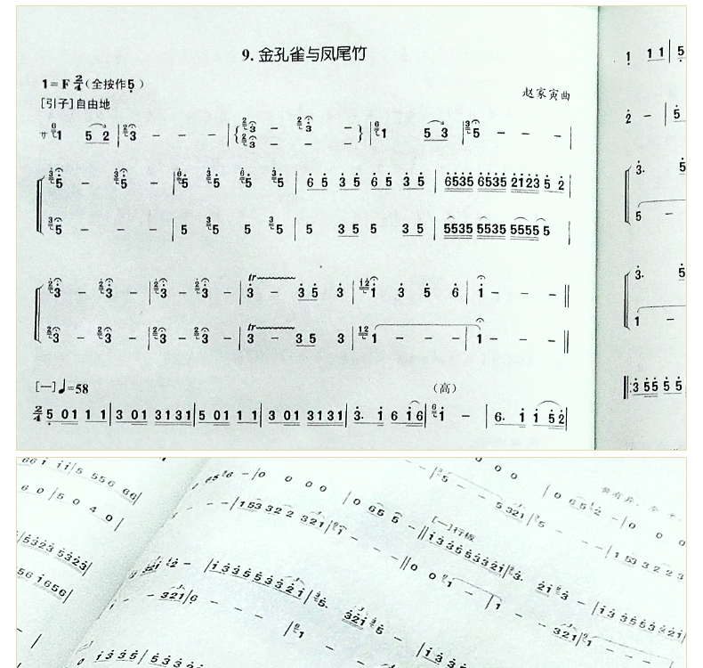 葫芦丝教材书初学者零基础自学入门教程乐器葫芦丝c调曲谱乐谱书