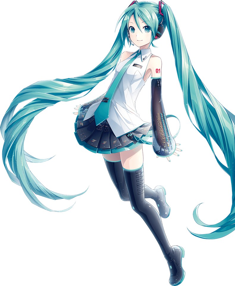 初音未来彩铅手绘教程