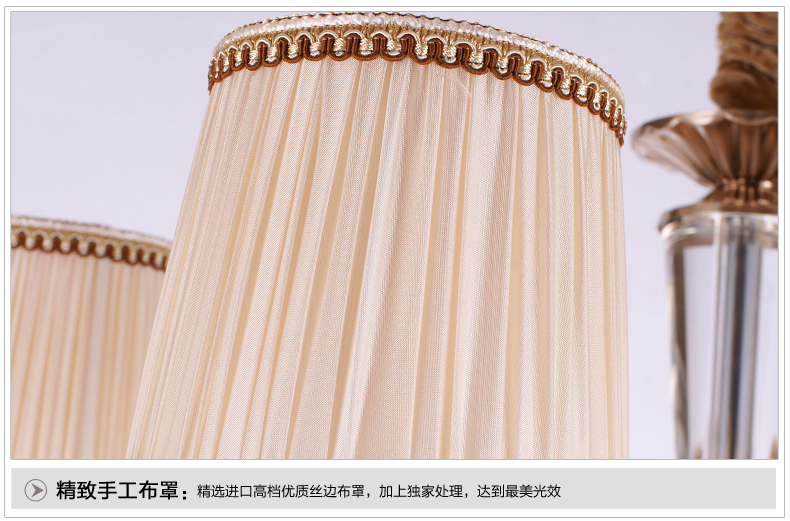 美式吊灯餐厅客厅吊灯 现代卧室吊灯 简约仿铜欧式吊灯 0291-6