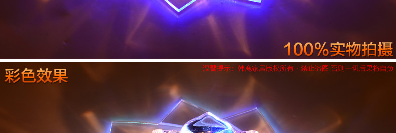 合丰 LED进口贴片过道灯玄关灯阳台灯走廊灯水晶灯吸顶灯门厅灯入户灯现代时尚梦幻花朵灯 LED3W+紫红辅光 暗装