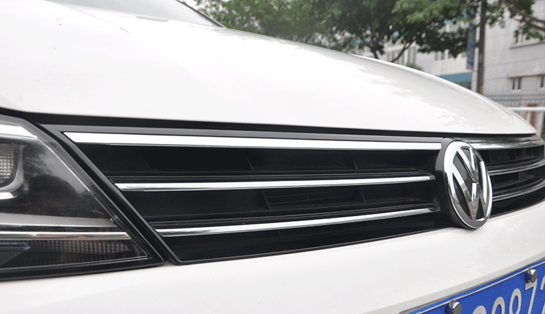 大众凌渡改装中网 19款凌渡中网改装饰条 新凌度低配升高配前上中网亮
