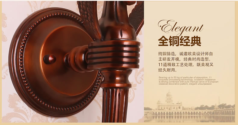 戴维亚 西班牙天然云石灯 欧式全铜壁灯 别墅客厅书房灯具灯饰 A款预售 云石定制