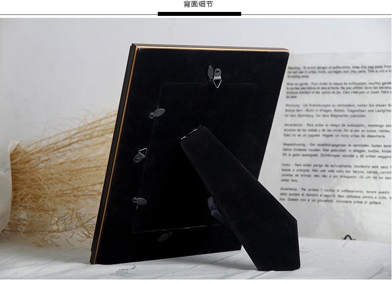 相框复古摆台挂墙6寸7寸10寸方形做旧欧式相框创意美式儿童画框 银色 10寸