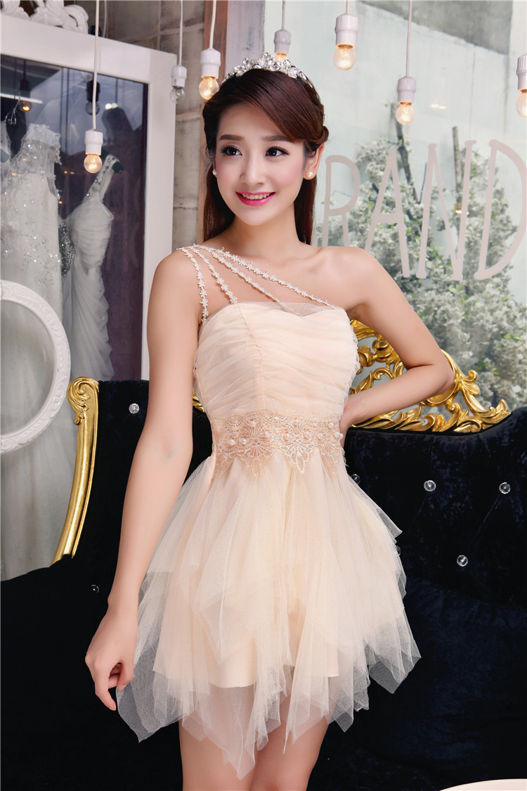 The 2015 autumn fen new temperament Sau San Diamond Pearl of the Staple manually wiping the chest dresses bridesmaid groups dress skirt pink S picture, prices, brand platters! The elections are supplied in the national character of distribution, so action, buy now enjoy more preferential! As soon as possible.