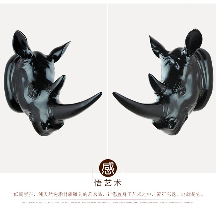 
                                                            欣润 仿真麋鹿头壁挂装饰品 欧式创意家居树脂客厅复古墙壁饰酒吧工艺品动物挂件 CR-110黑色+金色小鹿头壁挂                