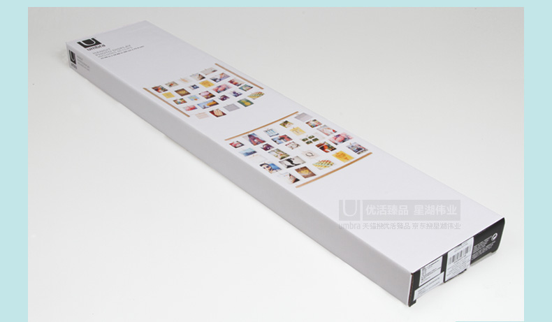 
                                        Umbra 加拿大 HANGIT  晾衣架造型墙式相框 创意相片墙 墙面照片展示 原色390                
