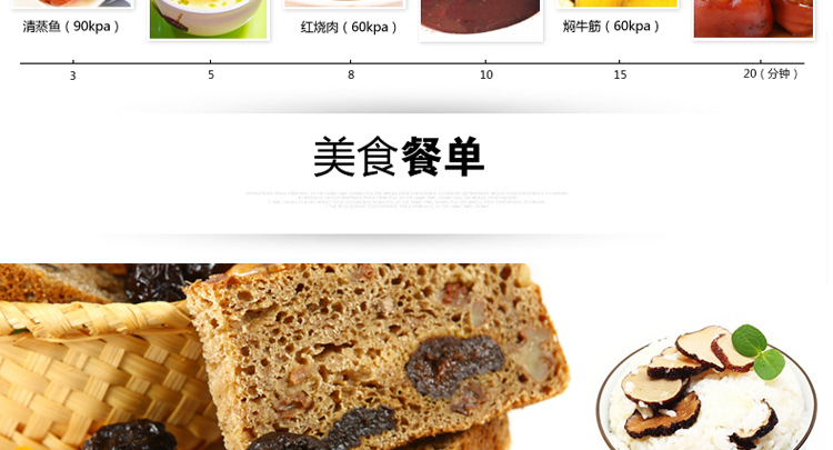 凌丰(LINKFAIR) 5.5L按钮式开合不锈钢压力锅/高压锅锅具