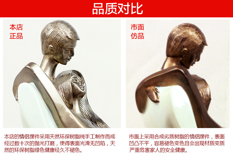 靓莎莎 欧式客厅电视柜酒柜装饰品摆件闺蜜创意实用结婚礼物卧室工艺礼品 蓝色A款 高 29CM