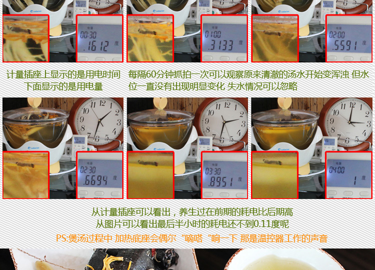 德朗DELAN玻璃慢炖锅电炖锅煲汤煲盅煮粥煮药养生汤煲 MD01