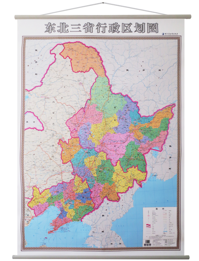 《东北三省行政区划图地图挂图图片
