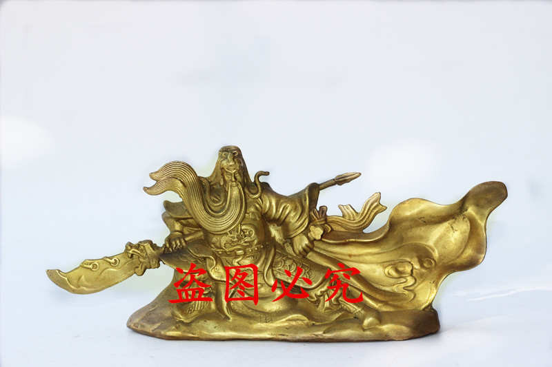 光迅 关公铜像关帝爷佛像摆件武财神镇宅镇店招财防小人_现价-1元