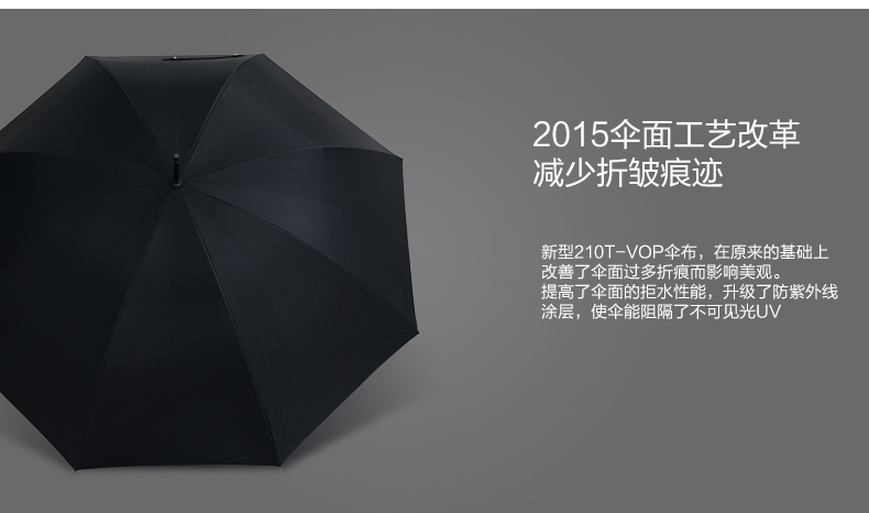 
                                        衡利高尔夫雨伞 金属骷髅头伞直杆小黑伞小时代同款雨伞 金属直柄骷髅头黑伞                