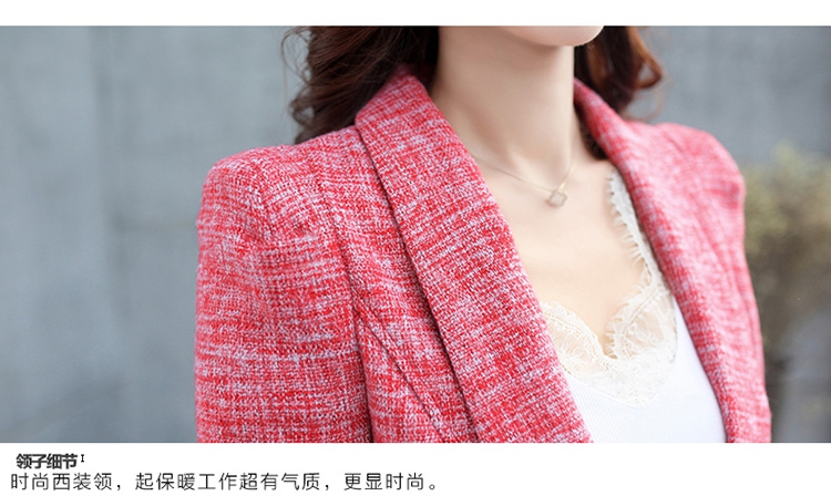 包邮2015年秋装女款爆中长款大方外套时尚帅气典雅田园百搭潮西装 灰色 L