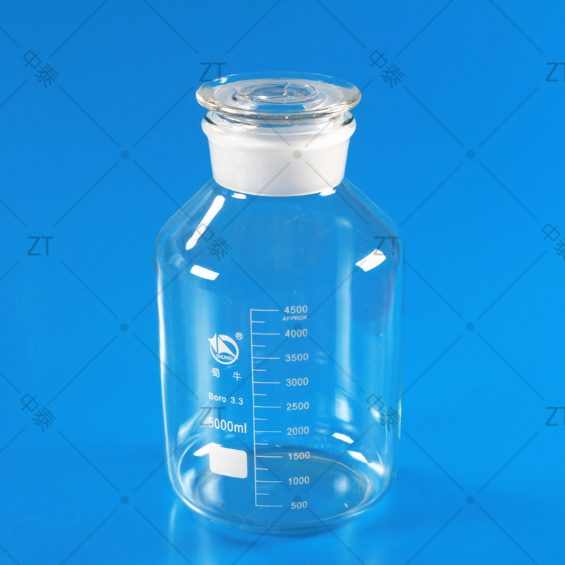 苏品60/125/250/500/1000ml蜀牛高硼硅大口试剂瓶 带磨砂透明玻璃广口