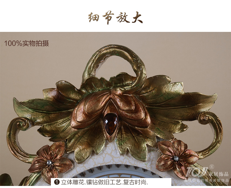
                                        丽盛（LISHENG）新中式静音实木座钟客厅时尚台钟单面时钟卧室装饰坐钟石英钟 棕色                