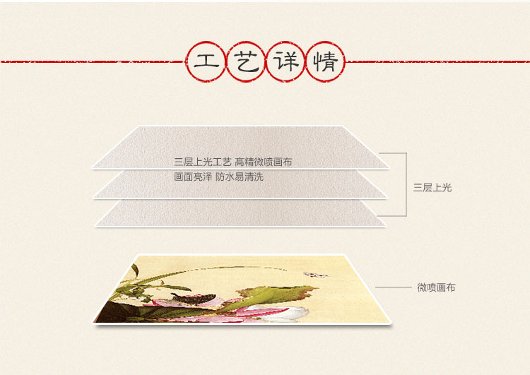 Timax客厅装饰画中式实木有框画 郎世宁花鸟画 客厅背景画玄关壁画餐厅挂画新中式别墅喷绘 喜上枝头-三联 60*80cm高档实木有框画35mm厚