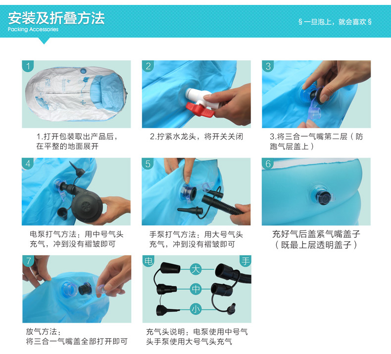 
                                                                                蜀丽康加厚折叠充气浴缸 成人泡澡桶浴桶大人洗澡盆沐浴桶大号全身浴盆塑料泡澡桑拿浴箱浴室用品 蓝色中号 电泵                