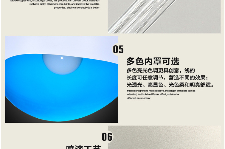 帝帛灯饰 彩色餐厅吊灯现代简约单头三头灯具铁艺北欧艺术个性创意灯饰 ZS6007单头白色 300直径