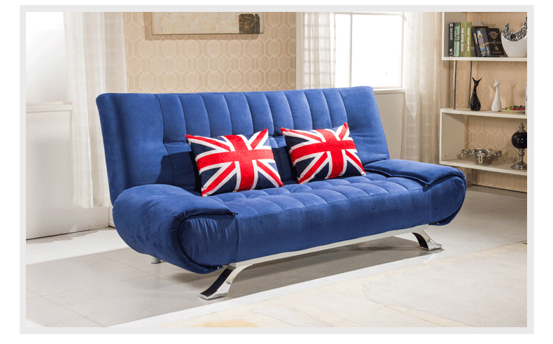 淘格 沙发床折叠 双人 多功能懒人客厅沙发1.9米 铜灰色