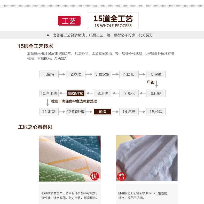 北极绒家纺 100%全棉单件被套 纯棉单人双人被罩套件 香格里拉 150*200cm