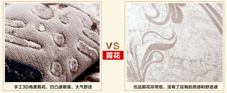 戈尔登地毯 土耳其进口 现代客厅地毯 茶几沙发卧室地毯床前地毯 土耳其进口-32524A 160cmx230cm