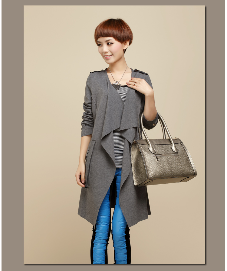 2014新款秋装新品休闲<em>女装</em> 特色 <em>针织</em>薄<em>开衫中</em>